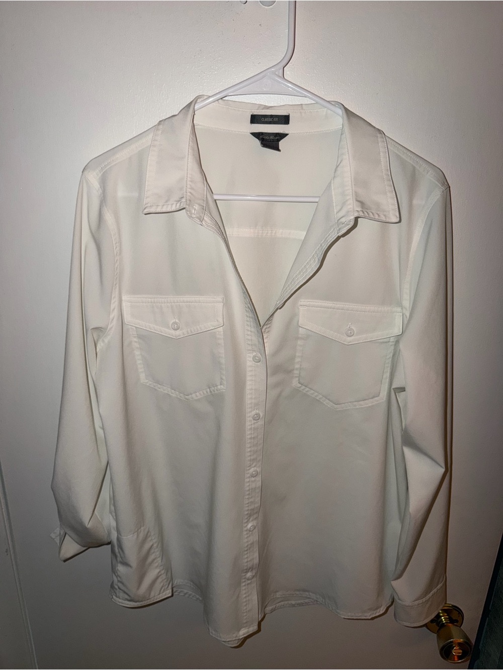 Cream Button-Down Shirt